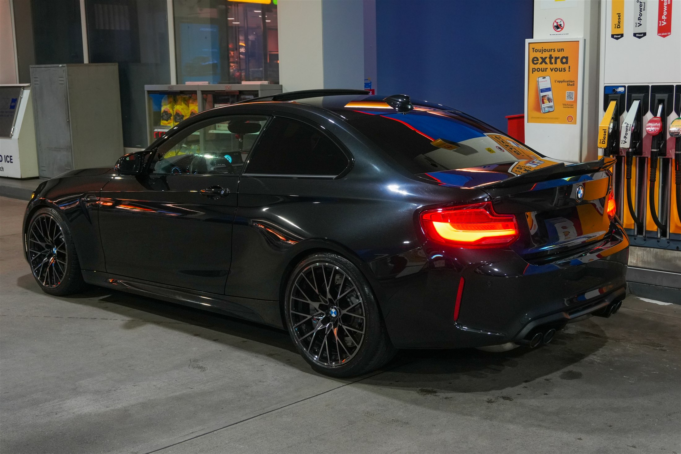 BMW M2 — blue hour